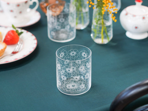 Floral Twist Crystal Tumbler – Individual
