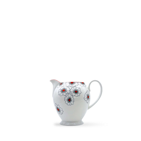 Floral Twist Jug Red