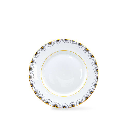Floral Twist Tea Plate Yellow