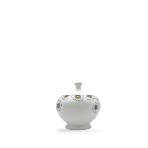 Floral Twist Sugar Bowl Yellow
