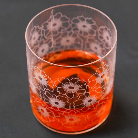 Floral Twist Crystal Tumbler – Individual