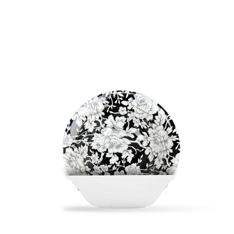 Peony Black Cereal Bowl