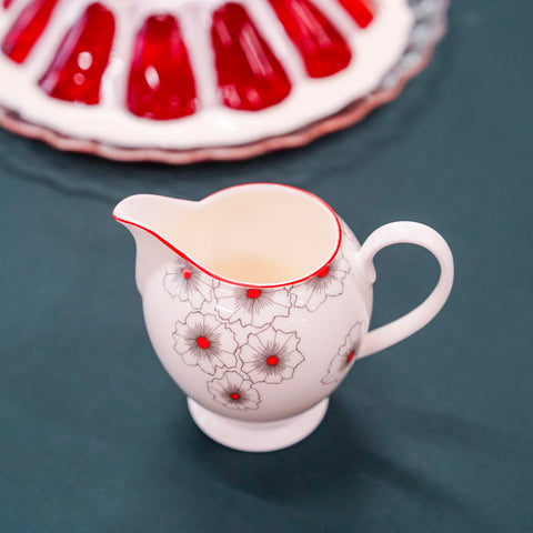 Floral Twist Jug Red