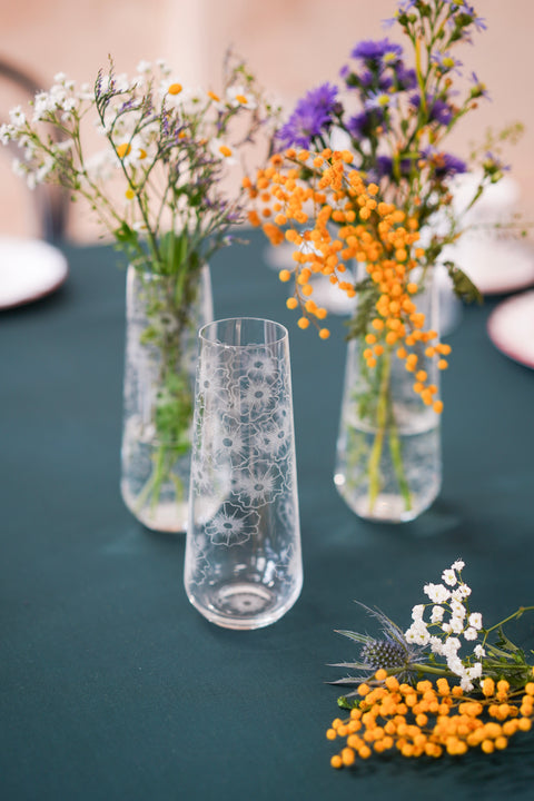 Floral Twist Crystal Bud Vase