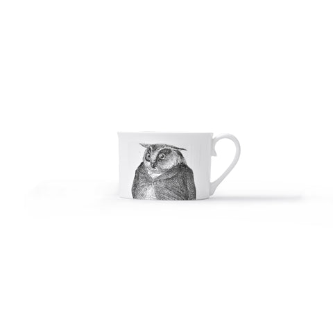 Metamorphosis Stirling Teacup and Saucer Owl