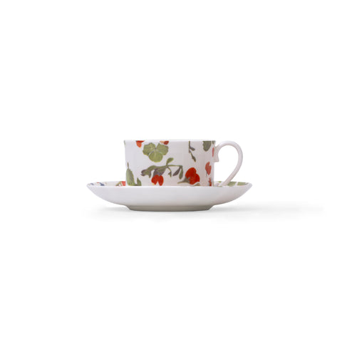 The Garden Bee Teacup and Saucer