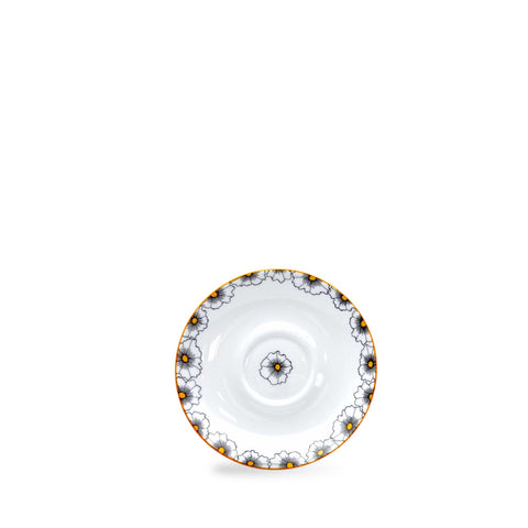 Floral Twist Cup & Saucer Yellow