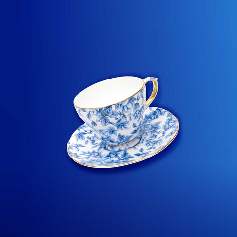 Gladstone Blue Luxury Teacup and Saucer