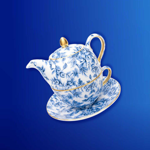 Gladstone Blue Luxury Tea for One