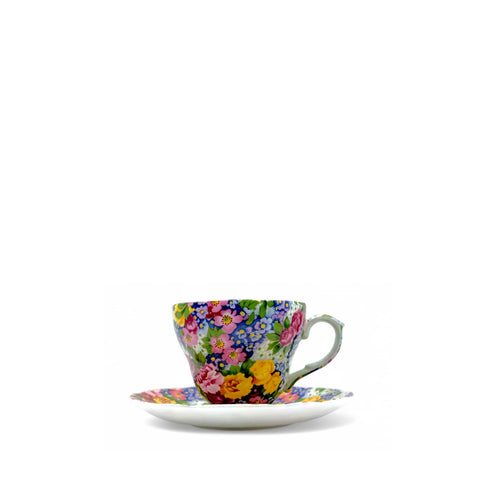 Julia Chintz Teacup and Saucer