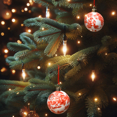 Gladstone Red Fine Bone China Bauble