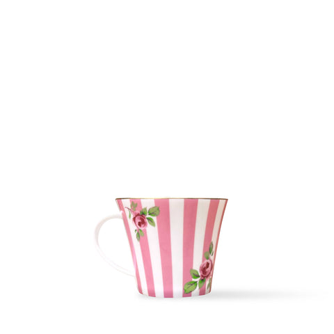 Regency Rose Pink Stripe Mug