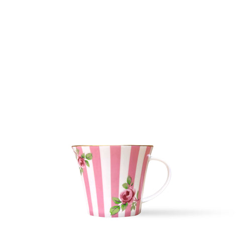 Regency Rose Pink Stripe Mug