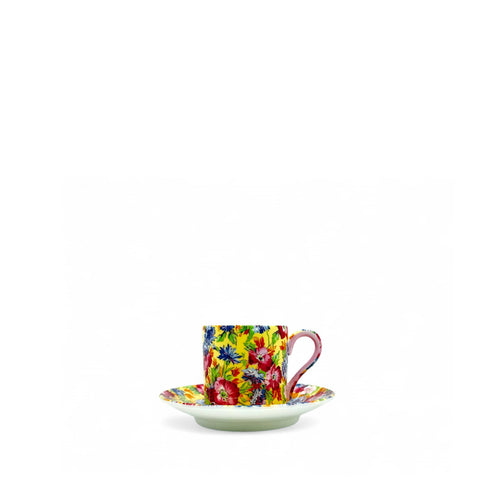 Royalty Chintz Espresso Coffee Cup and Saucer