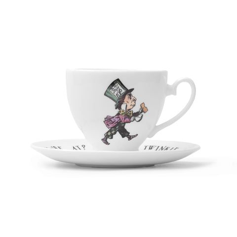 Mad Hatter Teacup and Saucer